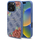 Kukullë telefoni Guess GUHMP16LP4ROPEMCB për iPhone 16 Pro 6.3", MagSafe, me lule, blu