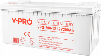Bateri me xhel Volt Polska Vpro Solar 12V 220Ah, për sisteme diellore