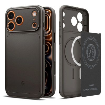 Kapak telefoni Spigen Thin Fit MagSafe, për iPhone 17 Pro Max, super i hollë, gri gunmetal