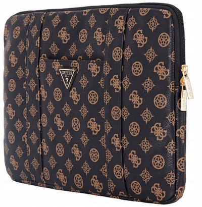 Borsë laptopi Guess Peony Pocket Triangle, 14", e zezë