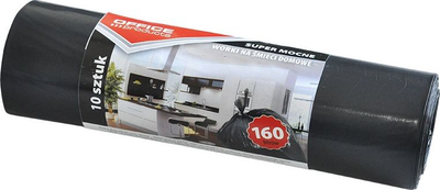 Qese mbeturinash BKF, 160L, 90x110cm, 10 copë, LDPE, të zeza