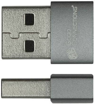 Adapter USB Good Connections USB 2.0, USB A në USB C, set 2 copë, i zi