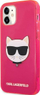 Këllëf telefoni Karl Lagerfeld Choupette Head, TPU, për iPhone 12 Mini, rozë fluo