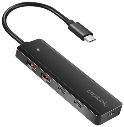 Hub USB LogiLink UA0379, USB 3.2 Gen2, 4 porta, i zi