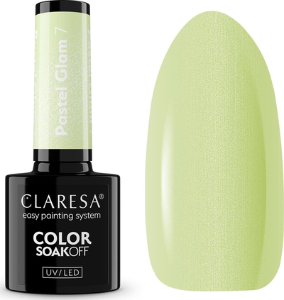 Llak thonjsh hibrid Claresa Pastel Glam 7, 5g, pastel