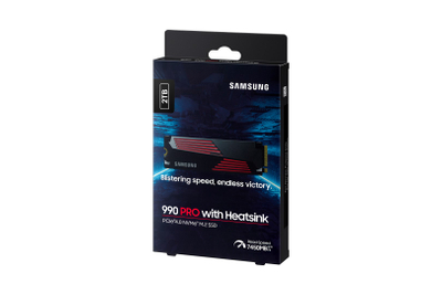 SSD Samsung 990 Pro me Heatsink, 2TB, NVMe PCIe 4.0, i zi