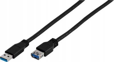 Kabllo zgjatues USB Vivanco 45239, USB 3.1 Gen 1, 3m, e zezë