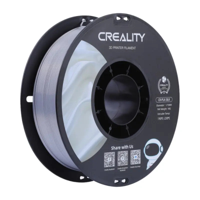 Filament 3D Creality CR PLA Silk, 1.75mm, 1kg, argjendt me shkëlqim