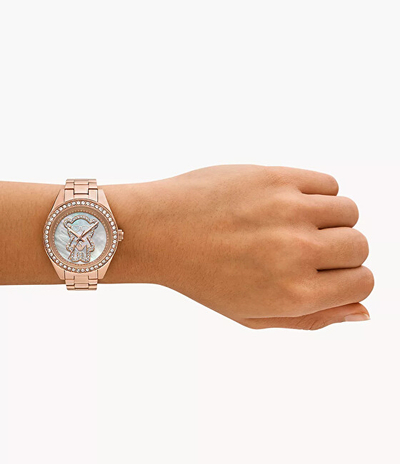 Orë dore për femra Emporio Armani AR11613, e artë rozë