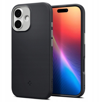 Kllapë mbrojtëse Spigen Nano Pop MagSafe për iPhone 17, që s’e ha kollaj goditjen, e zezë Black Sesame