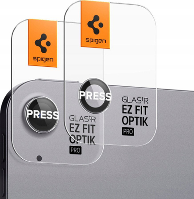 Xham mbrojtës kamerë Spigen Glass TR EZ Fit Optik Pro, 2 copë, iPad Air 13" 2024 dhe iPad Air 11" 2024, gri metalike