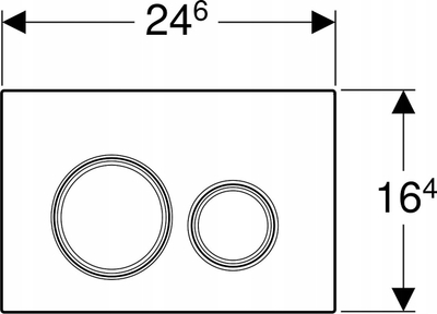 Buton shkarkimi Geberit Sigma 21 115.884.1, dual flush, i bardhë