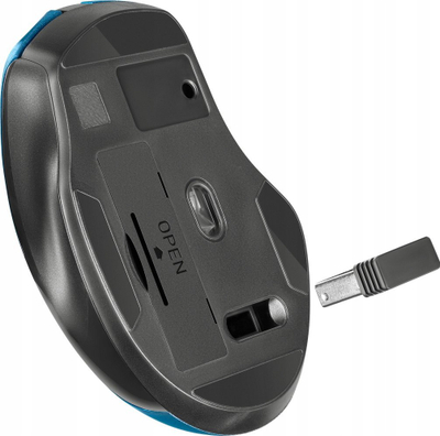 Mouse wireless Defender PRIME MB-053, optik 1600 DPI, i heshtur, blu