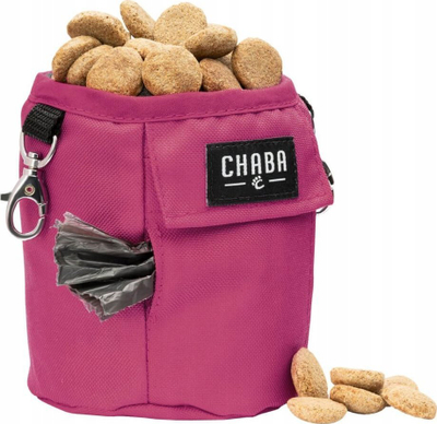 Çantë multifunksionale për trajnim qeni Chaba Multi Pouch, për shpërblime dhe qese, bordeaux