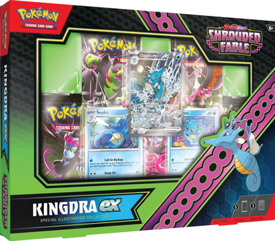 Set letra Pokemon TCG Shrouded Fable Greninja EX, 5 booster packs, koleksion special