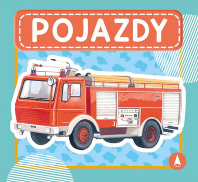 Libër për kalamaj AWM Pojazdy Vehicles, karton i trashë, me figura me ngjyra