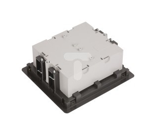 Kuti dysheme Kontakt-Simon Floor Box 8M 4xK45, për module K45 dhe CIMA, gri grafit