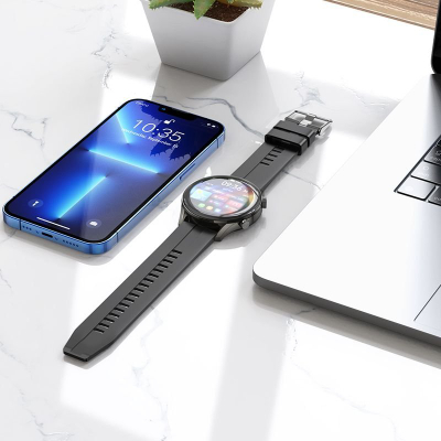 Orë inteligjente Hoco Y7 Pro Call Version, 1.39", Bluetooth, gri metal