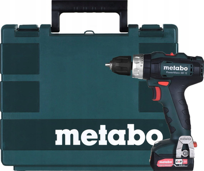 Stërvitëse me goditje Metabo PowerMaxx SB 12, 12V, pa kabllo, jeshile me të zezë