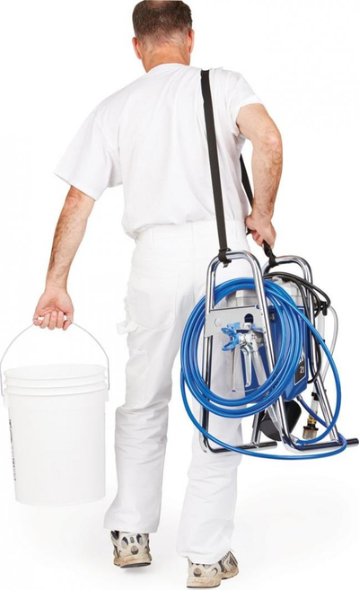 Spërkatës boje Graco GX 21, pompë me piston, zorrë 15 m, blu