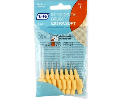 Brusha interdentale 8 copë, 0.7mm yellow