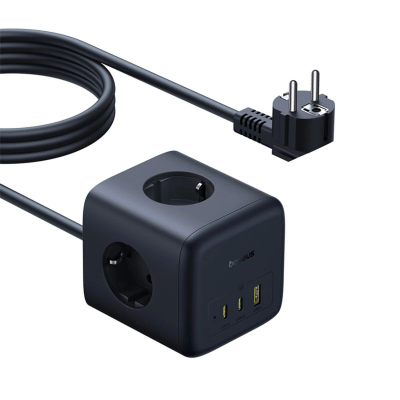 Prizë zgjatese Baseus EnerFill FA11, 67W GaN, 6 në 1, e zezë