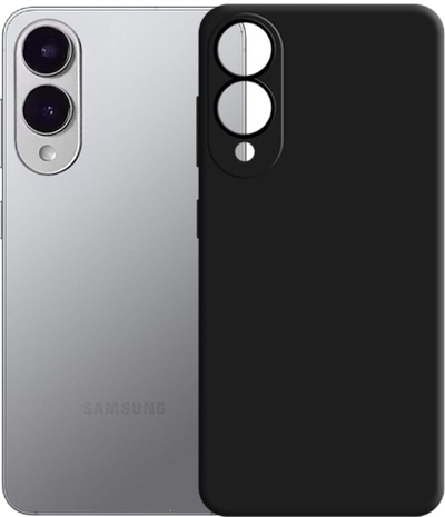Силиконска футрола 3MK за Samsung Galaxy S25 Edge, заштитна, црна