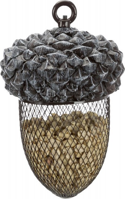 Ushqyes zogjsh Trixie Acorn, 700 ml, 14 x 22 cm, kafe e bardhë