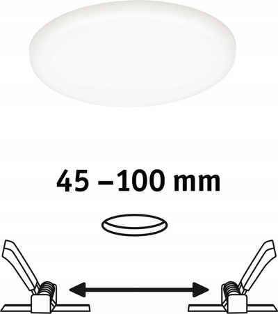 Panel LED i fshehur Paulmann Veluna VariFit 92388, 10W, dritë e ngrohtë, i bardhë