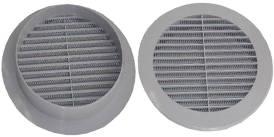 Grilë ventilimi Europlast D100, diametër 100mm, gri