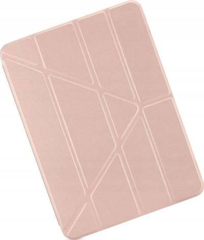 Mbrojtëse tablet Pipetto Origami No1 iPad 10.9" 2022, kapak me qëndrim, metallic rozë