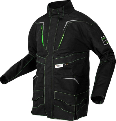 Xhaketë pune Topex 81-214 Premium Pro, madhësia XXXL, elemente reflektuese, e zezë