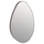 Pasqyrë muri Drop 50x80Hcm (HM4488.02), gri