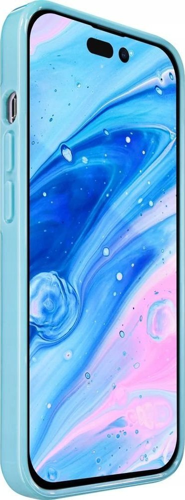 Këllëf telefoni LAUT Huex Reflect për iPhone 14 Pro, plastik i fortë, mbron anët, blu Baby Blue
