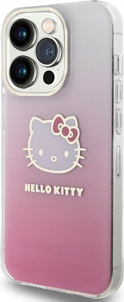 Маска за телефон Hello Kitty HKHCP13XHDGKEP, за iPhone 13 Pro Max 6.7", тврда маска IML, розова