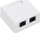 Prizë rrjeti RJ45 Lexic RJ45-2G2, dyfishe, Kat.5, e bardhë