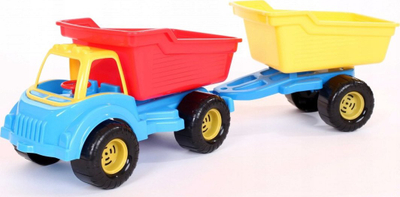 Kamion lodër me rimorkio CHOIŃSKI Dump Truck, plastik, për kalamaj, ngjyra nga më të ndryshmet