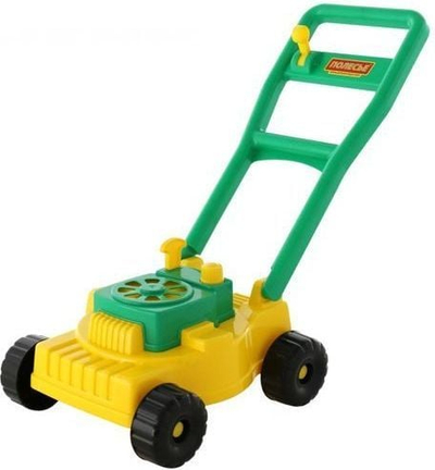 Играчка косилка Polesie 62628, пластична, за деца, зелено жолта