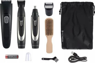 Makine qethje mjekre Remington MB905 The Works, profesionale, e zezë me argjend