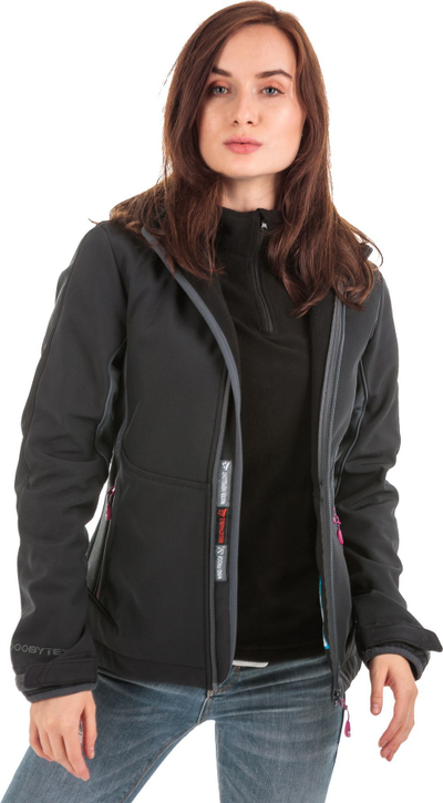 Xhaketë për femra Brugi 2NAX-X15 Nero Grigio, XL, e zezë