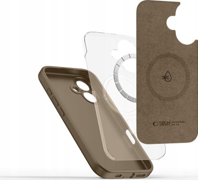 Këllëf telefoni Tech-Protect Liquid Silicone për iPhone 16e, që shkon me MagSafe, i zi