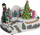 Dekor Krishtlindjesh Fééric Christmas Town, skenë dimri, 6 LED me shumë ngjyra, shumëngjyrëshe