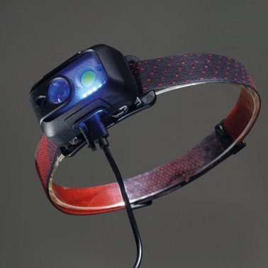 Фенер за на глава Tiross TS1971, LED CREE COB, сензор за движење, црн
