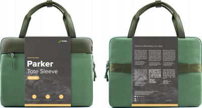 Çantë laptopi JCPAL Parker Tote Sleeve, 13/14", kundra ujit, ngjyrë ulliri