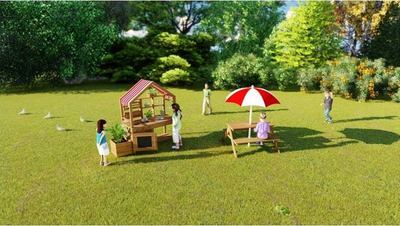 Tavolinë pikniku me çadër Classic World, e kaftë