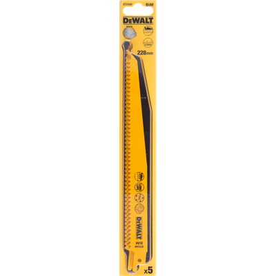 Teh sharre Dewalt DT2349, 228mm, 3.6-5.1mm, 5 copë