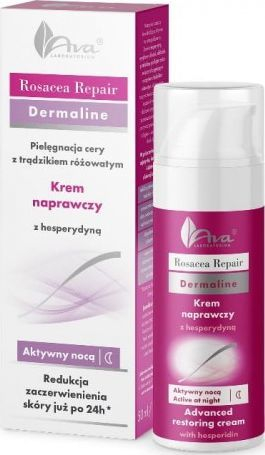 Krem nate për fytyrë Ava Rosacea Repair, për lëkurë me kuperoza dhe rozace, 50 ml
