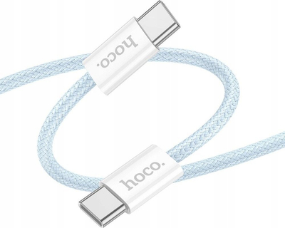 Kabllo Hoco X104 Type C në Type C, 3A 60W, 2m, blu