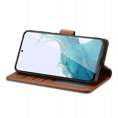 Këllëf-portofol Tech-Protect Wallet për Galaxy A16 4G 5G, lëkurë eco, me këmbesë, i zi