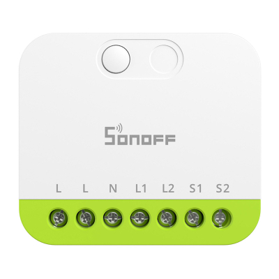 Ndërprerës smart Sonoff MINI-ZB2GS MINI DUO, Zigbee 3.0, dy kanale, i bardhë